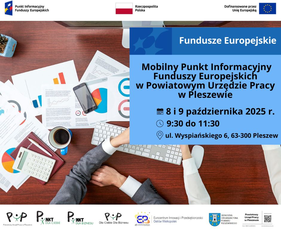 Zdjęcie artykułu Mobilny Punkt Informacyjny Funduszy Europejskich już 8 i 9 października 2025 r.