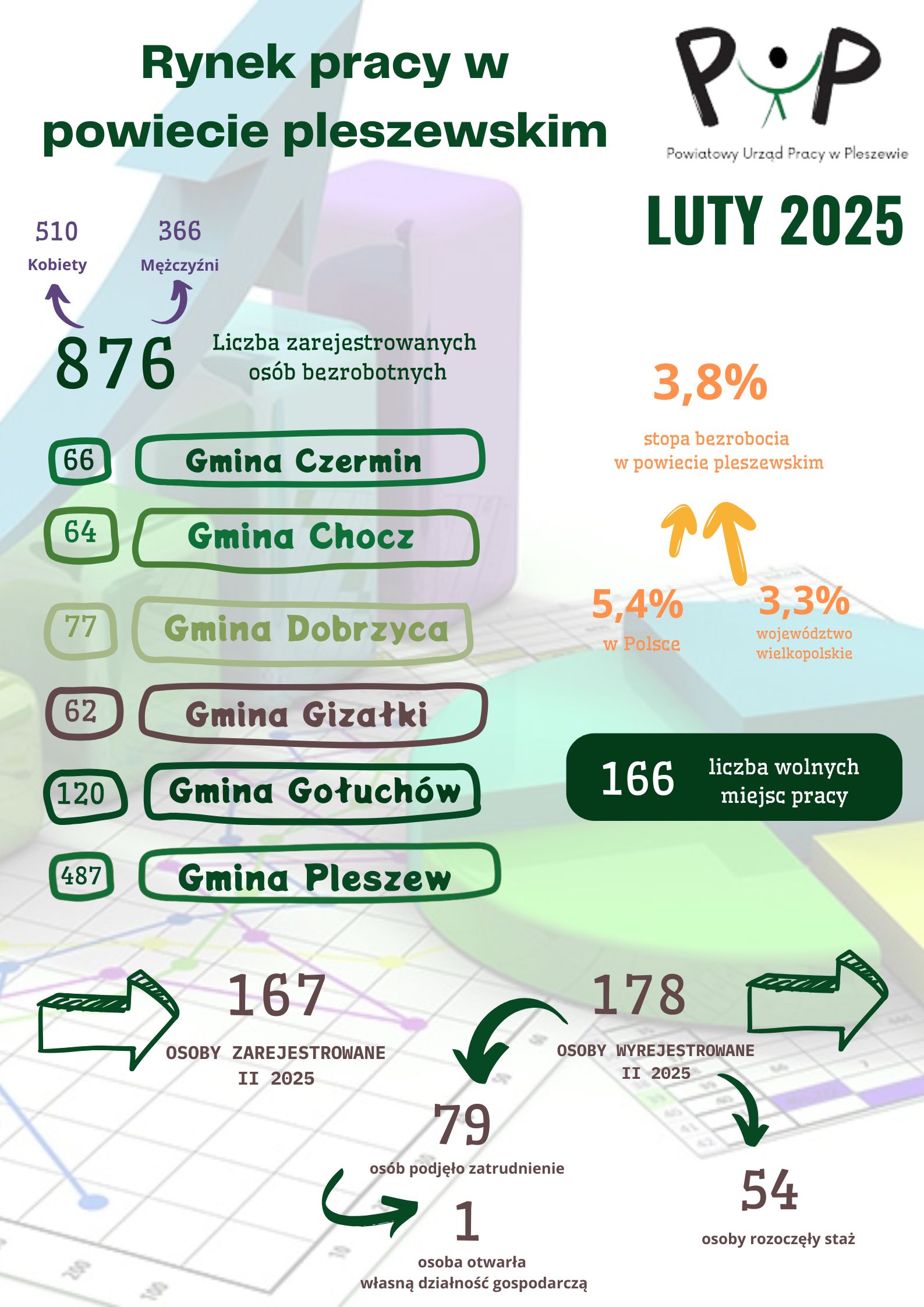 Zdjęcie artykułu Rynek pracy w powiecie pleszewskim - luty 2025